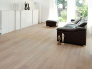 BAWART 2schicht Parkett, Eiche, angeräuchert, weiß geölt