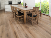 BAWART 3schicht Dielen, Eiche, gebürstet, angeräuchert, weiß geölt