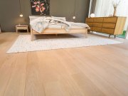 BAWART 3schicht Dielen, Eiche, gebürstet, weiß geölt