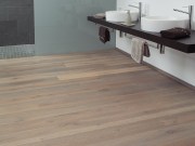 BAWART 3schicht Dielen, Eiche, gebürstet, angeräuchert, weiß geölt