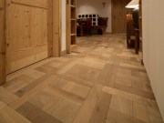 BAWART Tafelböden, Eiche, gehobelt/gealtert, angeräuchert, weiß geölt