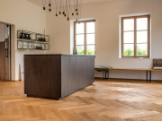 BAWART Massiv Parkett FG90°, Eiche, gebürstet, stone geölt