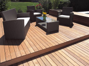 BAWART Terrassendielen, Ipe/Lapacho, gehobelt, roh